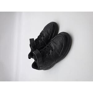 Nike - EUC - Kids Size 10T - Court Borough Triple Black Sneakers